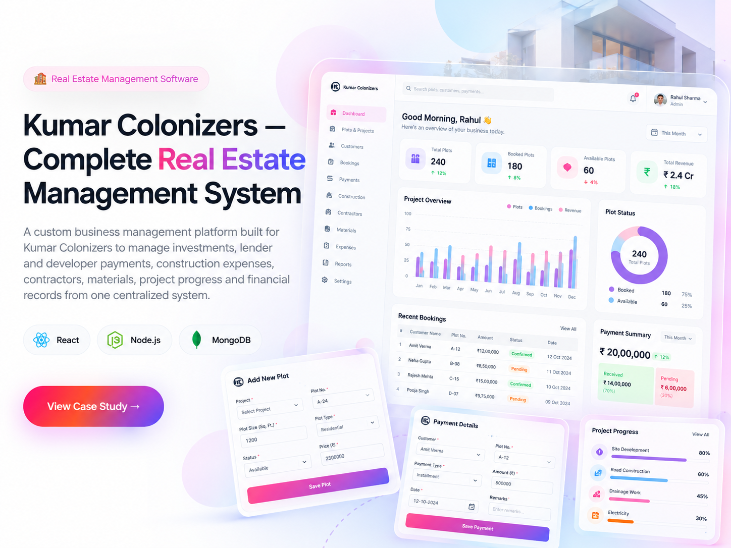 Kumar Colonizers Management System